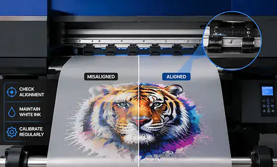 How to Fix White Ink Alignment Issues in DTF Printers?